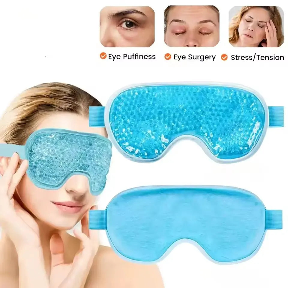 Masque pour les Yeux Chaud & Froid - Gel Apaisant & Relaxant, Masque de Nuit Beauté