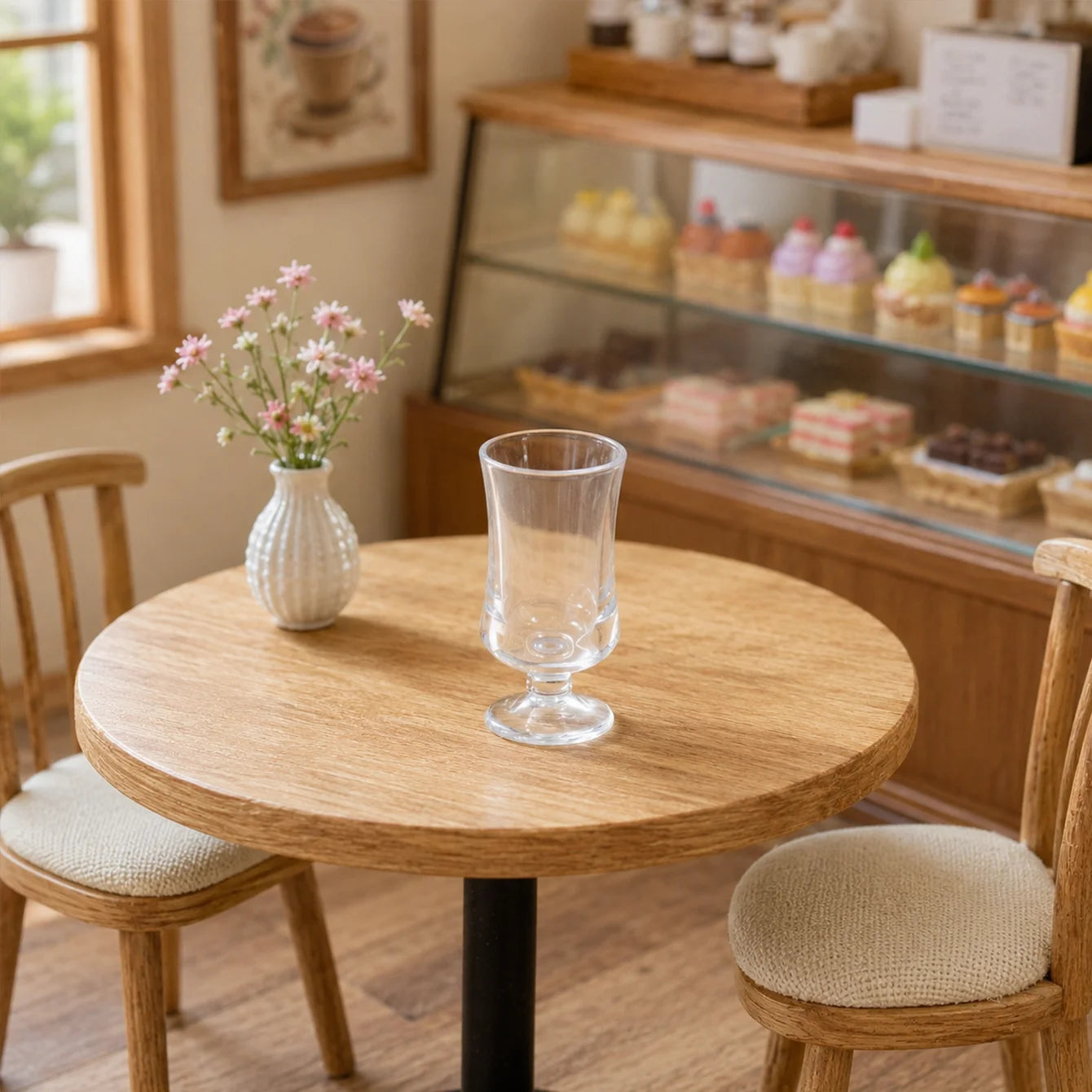 Set de 4 Tasses Miniatures Transparentes - Accessoires Maison de Poupée & Décoration de Table
