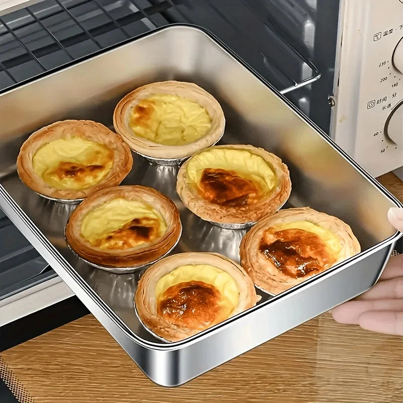 Lot de 3 Boîtes Alimentaires en Inox & Lunch Box - Couvercles Transparents Hermétiques, Empilables - Cuisine & Camping