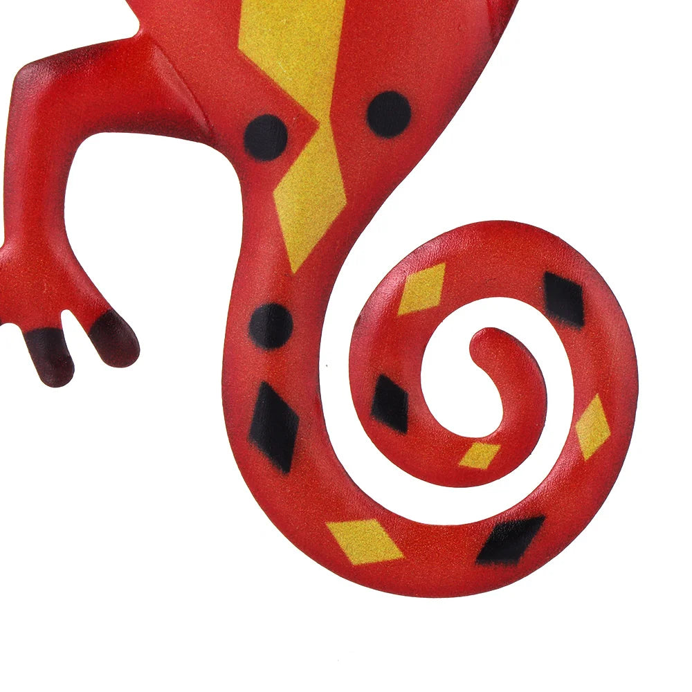Sculpture Gecko en Métal - Décoration Murale Jardin & Salon